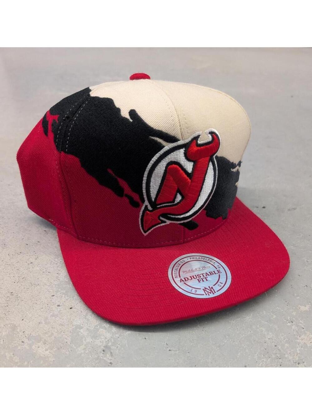 Mitchell and Ness New Jersey Devils Splash Snapback Hat